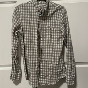 j crew slim stretch secret wash shirt cotton aa429 gingham size small